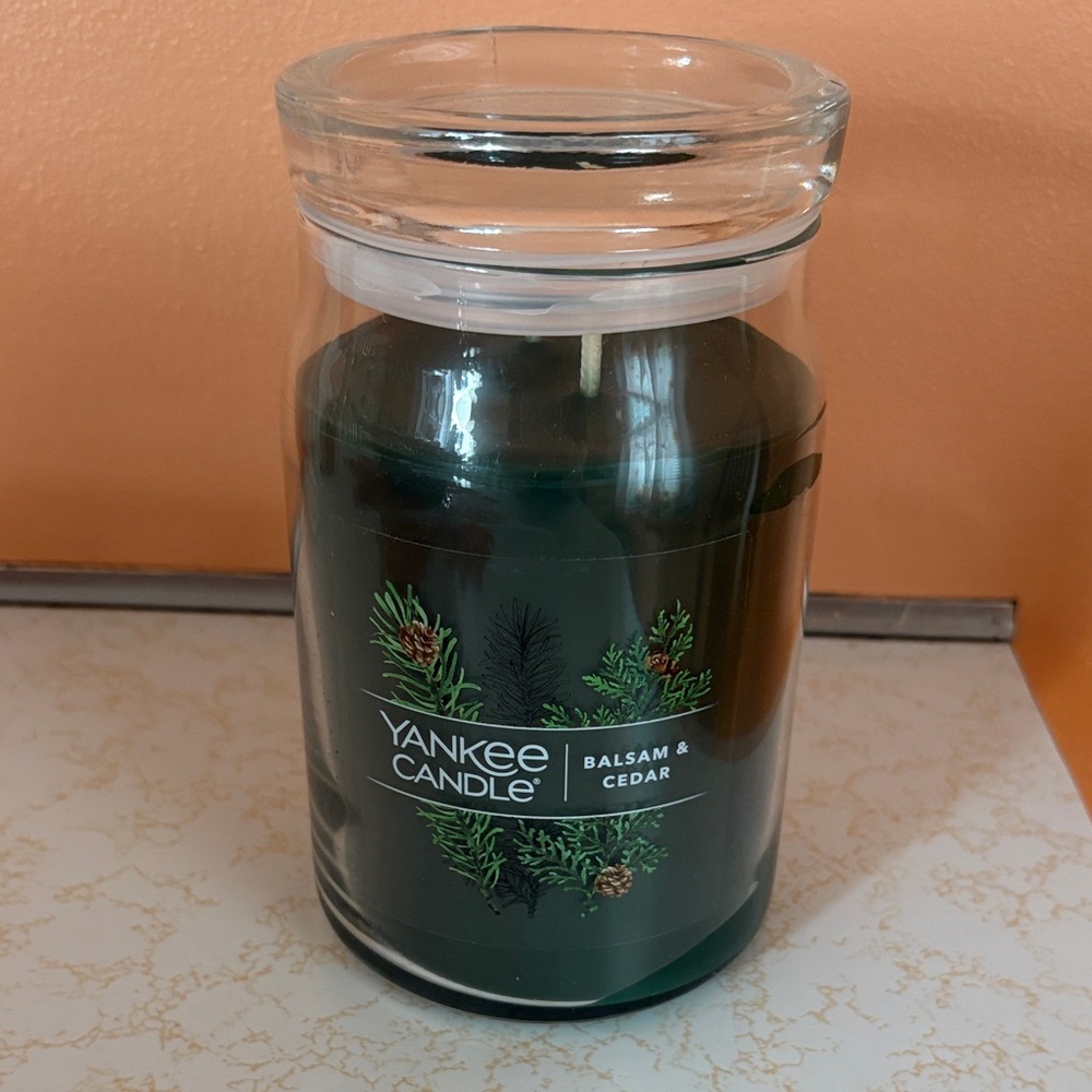NEW - Yankee Candle Forest Green Balsam & Cedar Jar